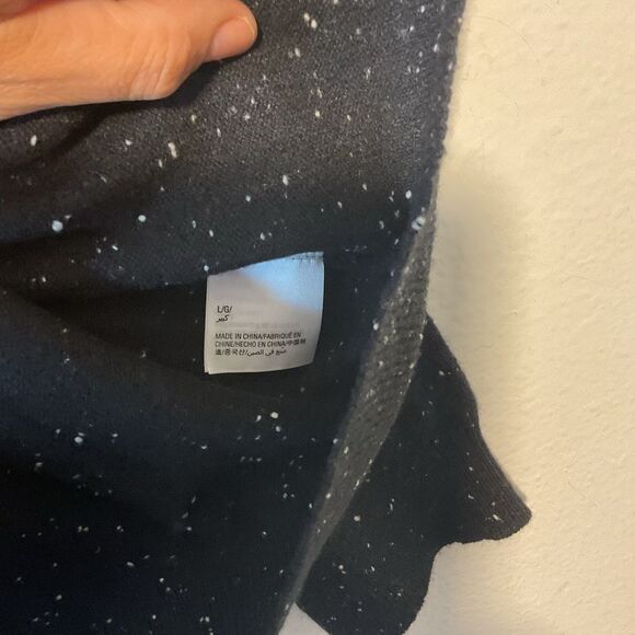 CHARTER CLUB LUXURY LADIES CASHMERE SWEATER BLACK LARGE WHITE P EVERYDAY CASUAL - Picture 3 of 10